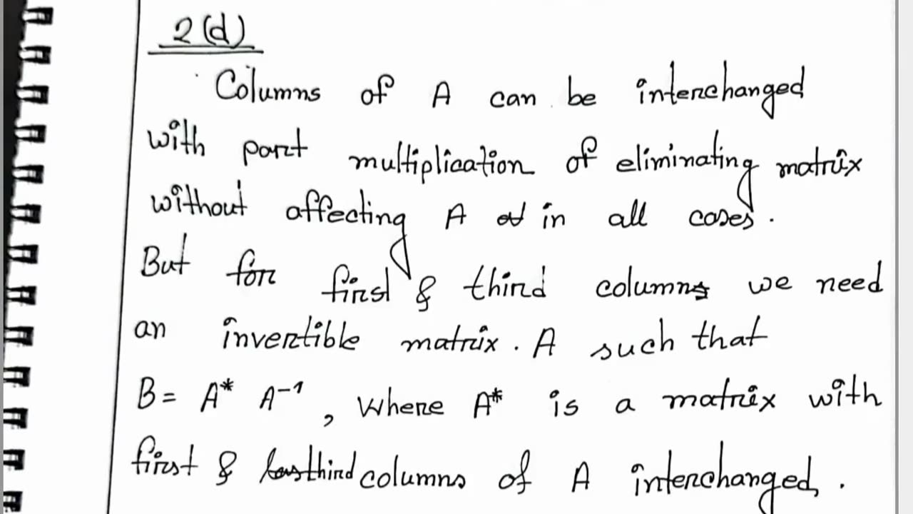 Student Work(Assignment)| MATH2011 Maths Assignment Linear Algebra Snapshot|University of Nottingham