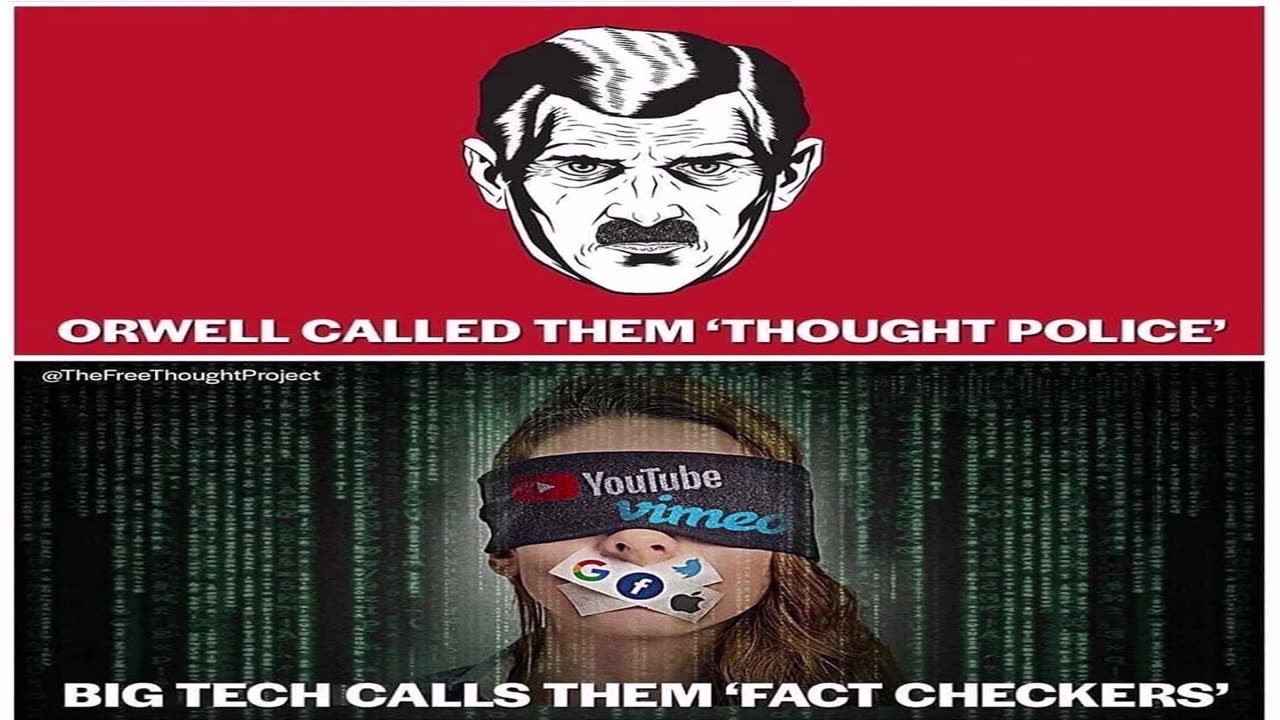 Orwel Called them 'Thought Police' Big Tech Calls Them 'Fact Checker'
