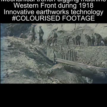 American Trench Digging Machine Operation 1918