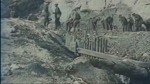 American Trench Digging Machine Operation 1918