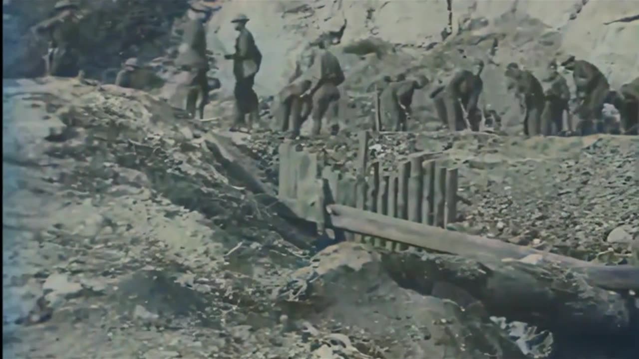 American Trench Digging Machine Operation 1918