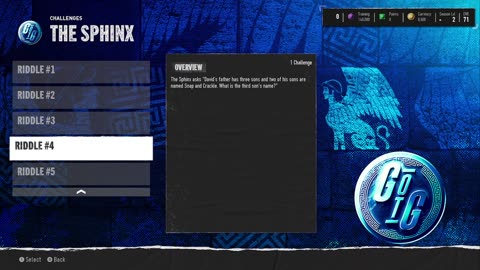 College Football 25 The Sphinx Riddle #4