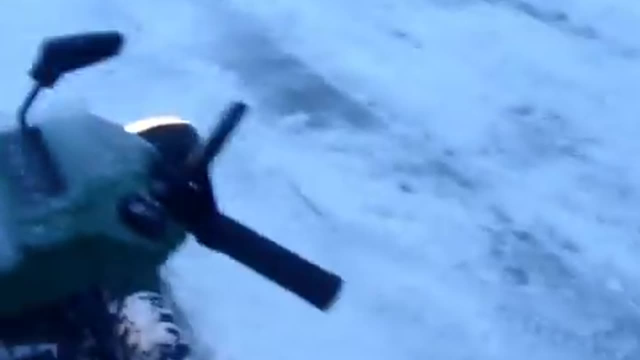 john deere 928e snow blower in action