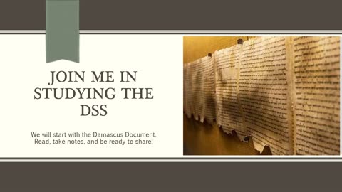 Introduction to The Dead Sea Scrolls