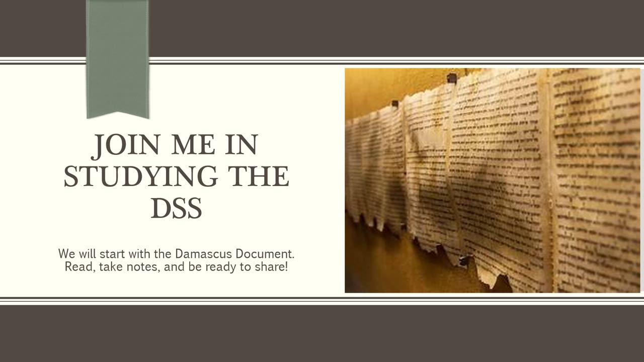 Introduction to The Dead Sea Scrolls
