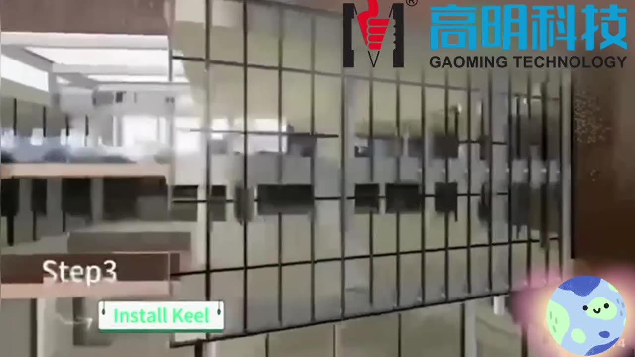 Glass solar panel fixing demonstration