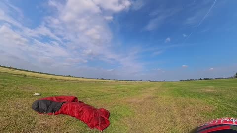 Skydiver Makes a Hard Landing