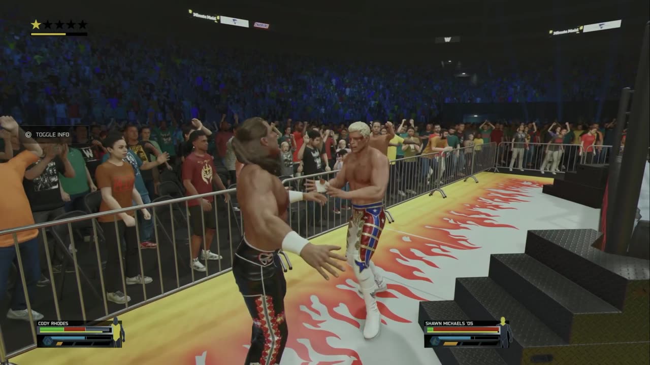 wwe 2k25 252 universe Shawn Michaels VS Cody Rhodes