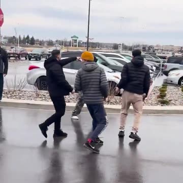 Grown ass man fighting like little kids over Pokémon cards.