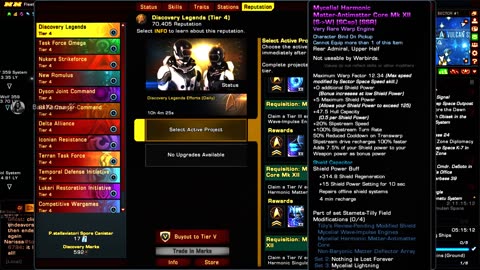 Star Trek Online Discovery Legends Reputation Rewards through Tier IV