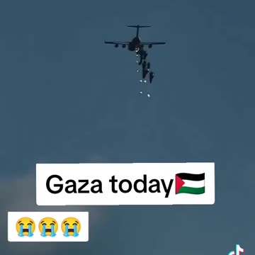 China dropping off food aid to Gaza