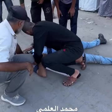 The occupation targeted a group of citizens inside the Al-Ahly Club in the Nuseirat camp