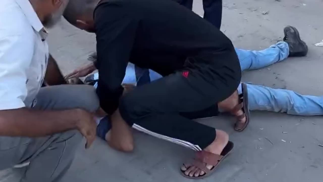 The occupation targeted a group of citizens inside the Al-Ahly Club in the Nuseirat camp