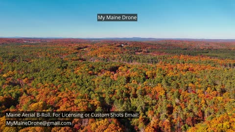 Maine B-Roll (No Sound): Fall Foliage at Lily Pond in New Gloucester, Maine Video 22