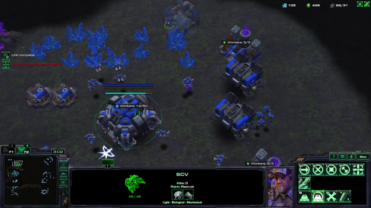 StarCraft 2 - MECH WAR 2v2 New Custom Map vs Elite AI w/ GOOD MUSIC