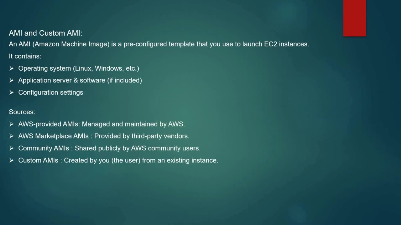 User Data, Meta Data, AMI Sources by Pavithra #Studentmade | Ekascloud