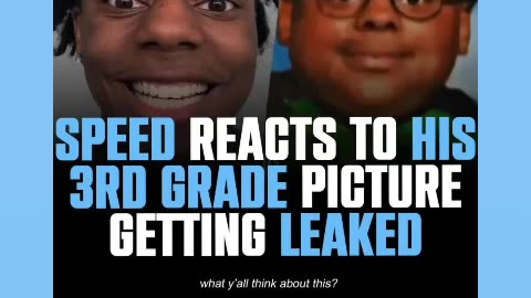 Ishowspeed react to his 3rd grade woah it look fat don't body shaming 03/20/25