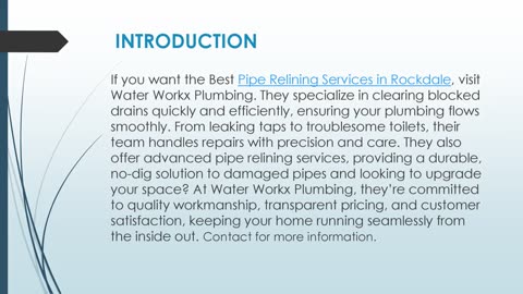 Best Pipe Relining Services in Rockdale