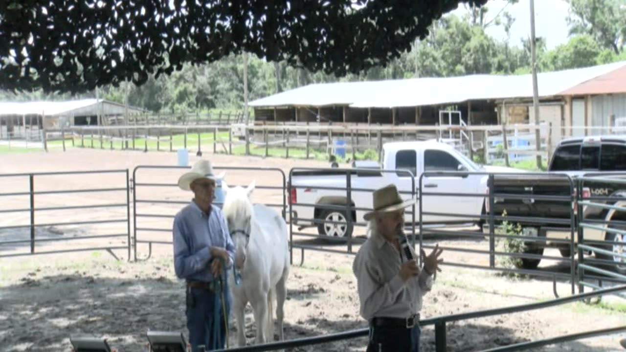 Skipper Calder & Cowboy-up Ministry bring horse training with a message at 11am.