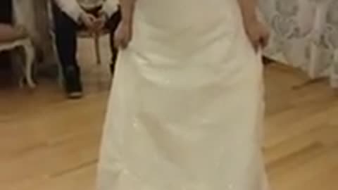 Breaking: Girl try on dress and falls off naked