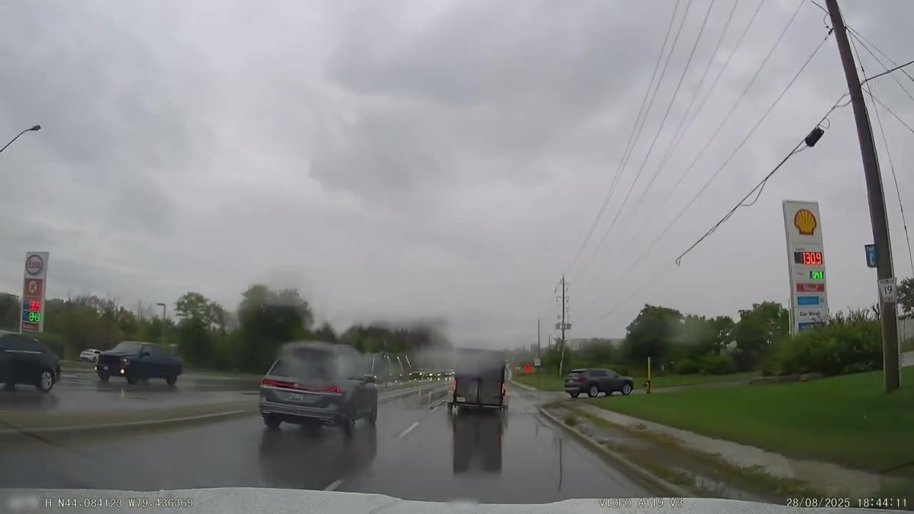 [4K] Newmarket, Ontario! #4 Driving in Rain, ON. CA.