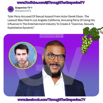 Tyler Perry Accused Of Sexual Assault From Actor Derek Dixon.
