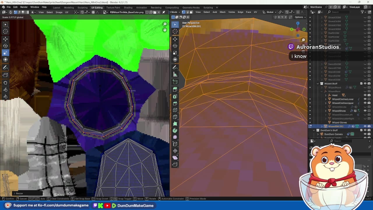 Dev Stream: Model & Texture Fixes from Render Test!