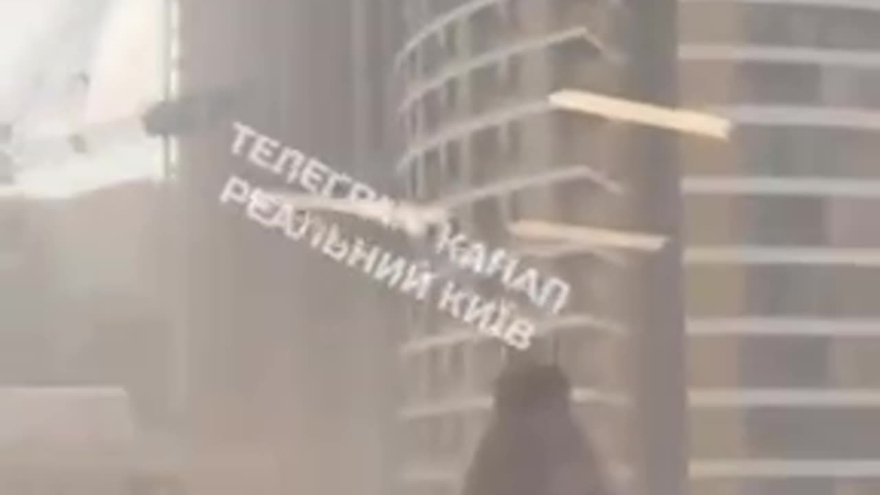 Insane Weather in Kyiv Brings Down Construction Crane