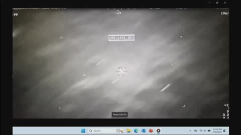Video showing a UAP splitting a Hellfire missile in mid-air.