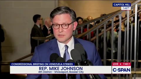 Speaker Johnson Delivers Remarks Following Briefing on the Capture of Narco-Terrorist Nicolas Maduro