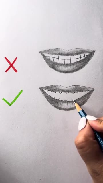 How to draw teeth