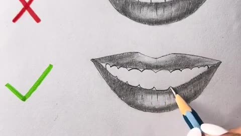 How to draw teeth