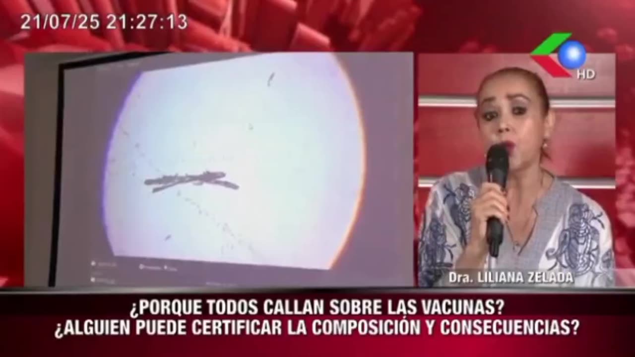 Se muestra en la televisión de Bolivia lo que contienen las vacunas
