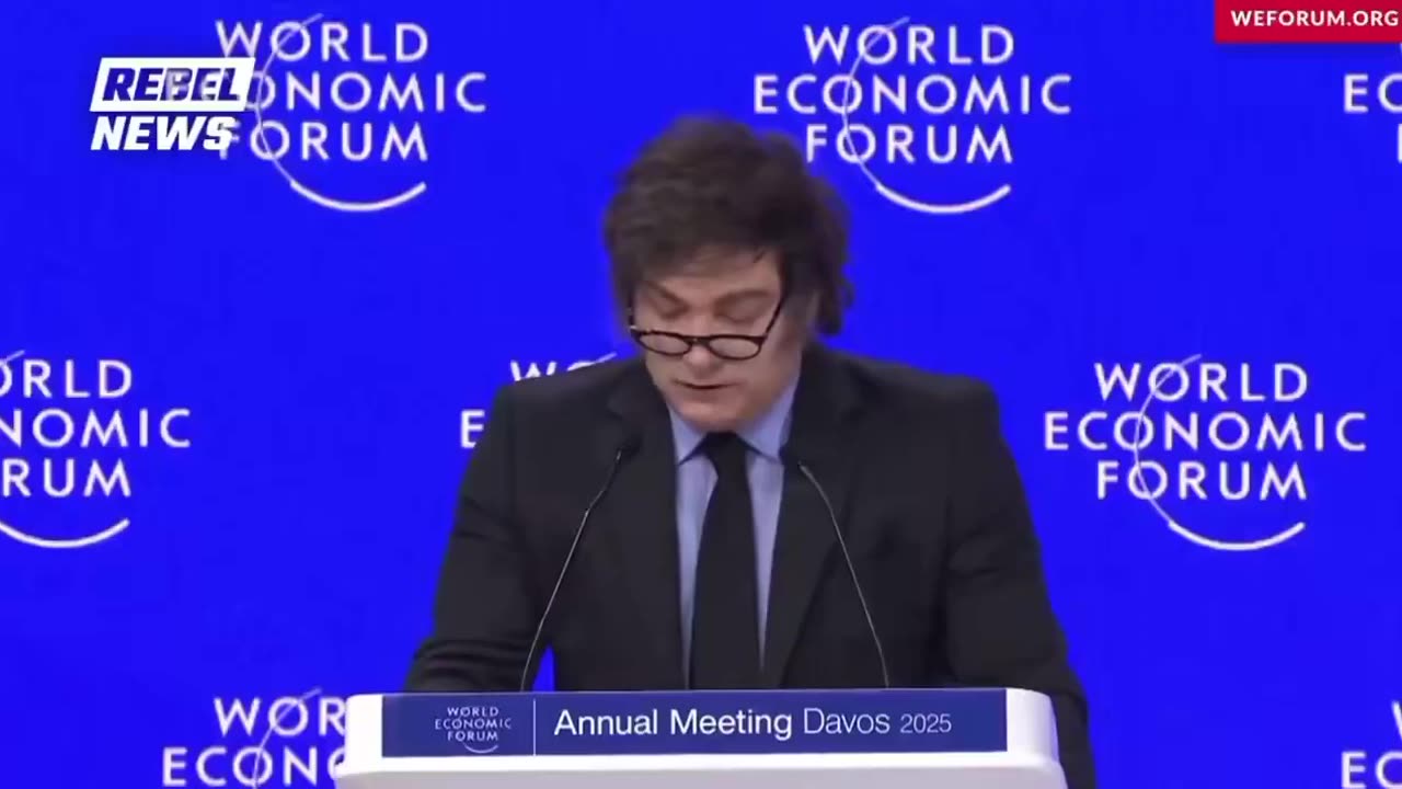 JAVIER MILEI LEAVES WEF AUDIENCE SPEECHLESS