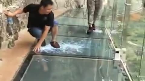 glass bridge china accident funny short video | funny video | crazy clips
