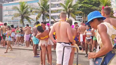 🇧🇷 Carnaval no Rio de Janeiro 🇧🇷 Leblon em Festa | Curtindo o Carnaval | Brasil