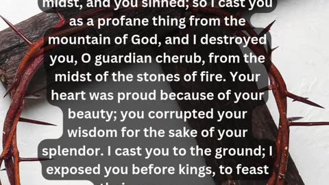 Journey of faith and spiritual growth Ezekiel 28:15-17 Daily Bible Verse