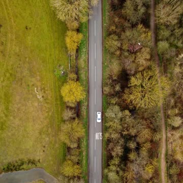 Vehicle, nature, drone free stock video.