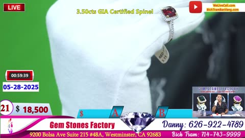 Tiem Vang Gem Stones Factory 05-28-2025 | STAR RUBY | GIA GEMSTONES #welivecali #gemstonesfactory