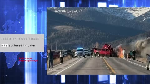 7 killed in fiery crash between tour van, pickup truck near Yellowstone National Park
