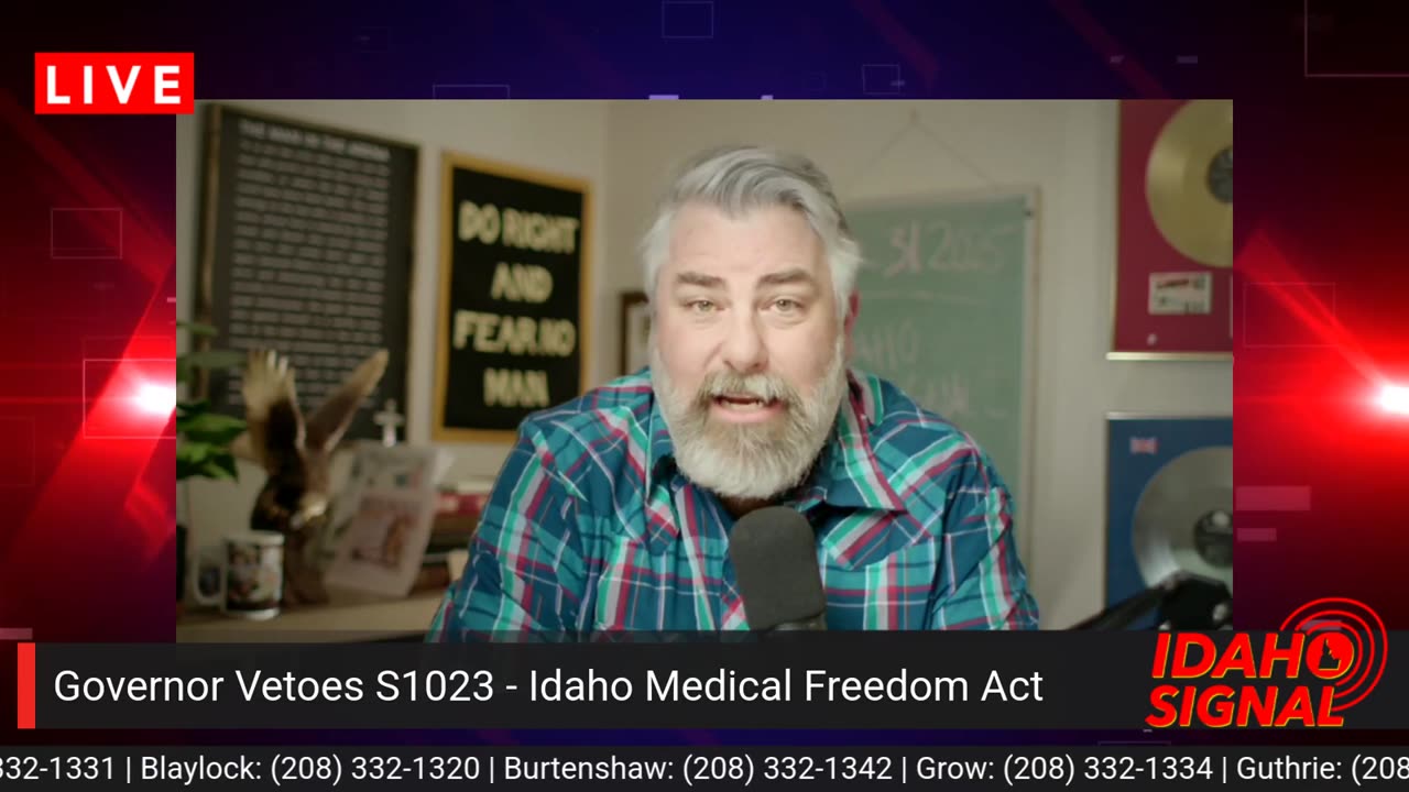 VETOED: Idaho Medical Freedom Act, what needs to happen.