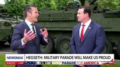 SecDef Hegseth says parade is about 'defending & preserving freedom'