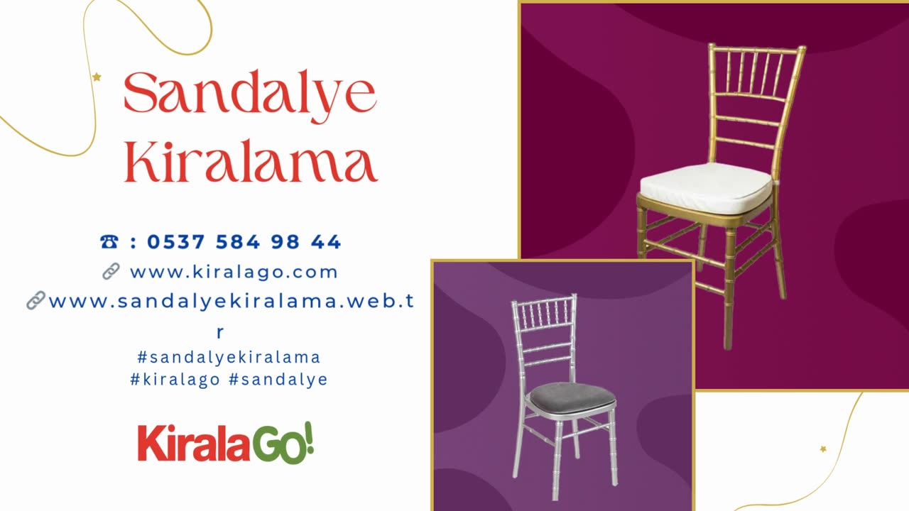 kiralik Sandalye