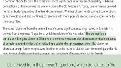 170.4.Dwellving the meaning of Names that appear in series part 1
