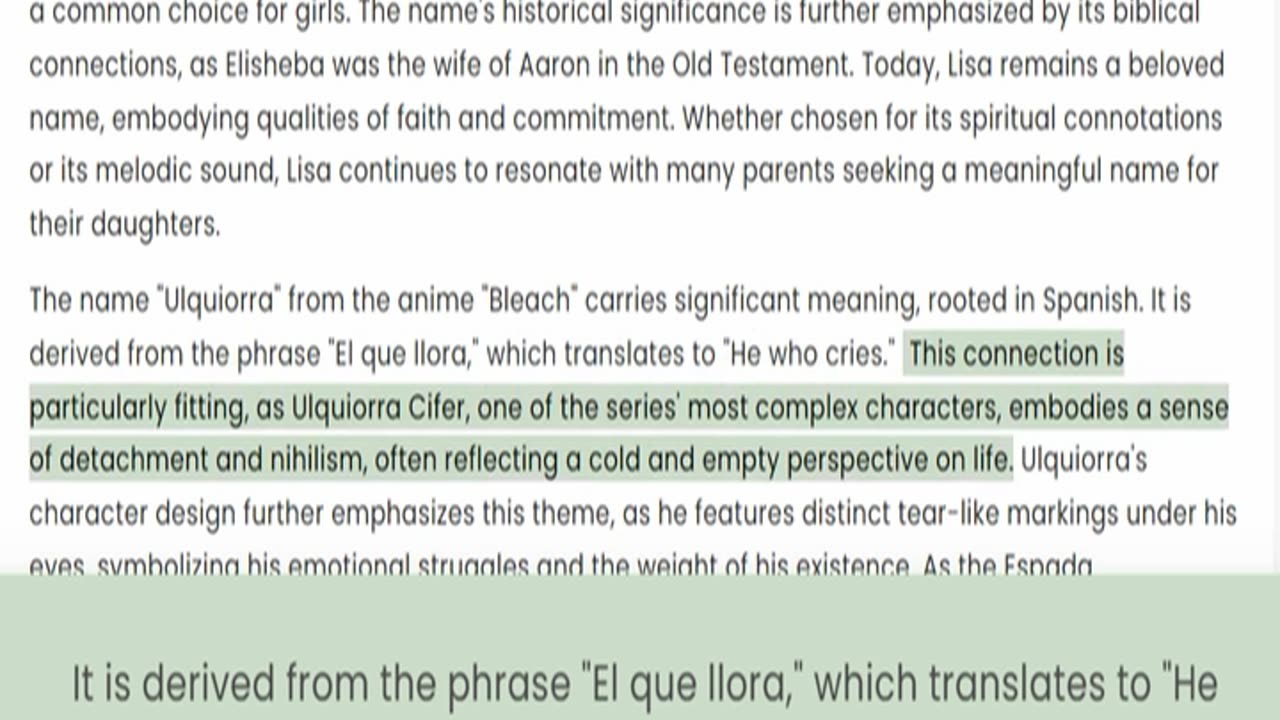 170.4.Dwellving the meaning of Names that appear in series part 1