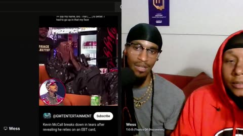 Kevin Mccall Cries out on Podcast about Chris Brown not paying him and money for his songs