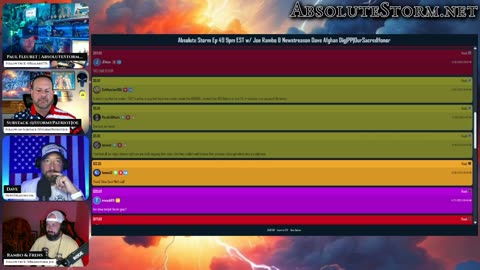 Absolute Storm Ep 49 9pm EST w/ Joe Rambo & Newstreason Dave Afghan Dig|PP|OurSacredHonor