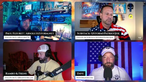 Absolute Storm Ep 49 9pm EST w/ Joe Rambo & Newstreason Dave Afghan Dig|PP|OurSacredHonor