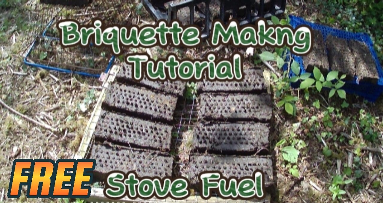 FREE Stove FUEL From Manure BRIQUETTES Tutorial