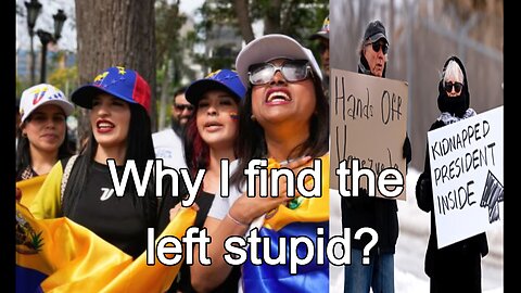 Venezuelan celebrating the left protesting! Stupidity is amazing!